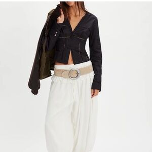Free People
Frankie Long Sleeve Ladder
Stitch Corset Top-NWT-Size small